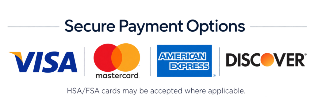 Visa, Mastercard, American Express and Discover payment options accepted by ReKlayMe